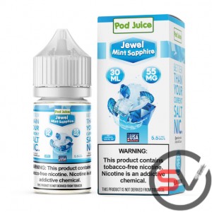 POD JUICE TFN SALT 30ML - JEWEL MINT SAPPHIRE POD JUICE TFN SALT 30ML - JEWEL MINT SAPPHIRE